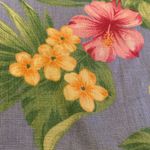 Lauren Ralph LRL Linen Tropical Hawaiian Hibiscus Cottagecore Feminine Shorts 6 Green Photo 1