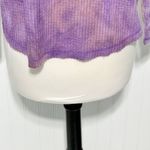 Wild Fable Women's Tie Dye Crew Neck Long Sleeve Henley Thermal Top Purple Sz XS Photo 5