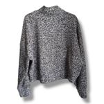 Aerie OFFLINE By Snowday Mock Neck Sweater Pullover Gray Black Speckled XL Photo 4
