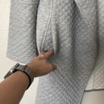 Hem & Thread NWT Quilted Gray Wrap Front Jacket/Sweater Pockets Size Medium Photo 4
