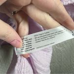 Eileen Fisher Light Purple Organic Muslin Cotton Fringe Top Photo 3