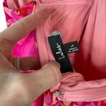 Lulus  NWOT Always Eye-Catching Hot Pink Floral Tiered Halter Midi Dress Large Photo 8