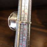 Sterling Silver Faceted Smokey Quartz and  Vintage Cocktail Ring Size 6 Photo 6