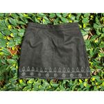 Sadie and Sage  Black Velvet Mini Skirt Size Large Photo 1