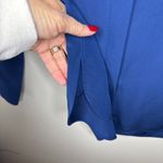 Vince ‎ 100% Silk Navy Long Sleeve Tunic Top Blouse Size 4 Corporate Office Chic Photo 4