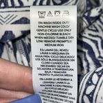 BeachLunchLounge  Short Sleeve Tassle Mini Dress Women's‎ Large Navy Blue Aztec Photo 10