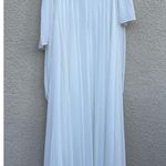 Lulus Ivory Strapless Chiffon Wedding Dress S Ties Train Photo 4
