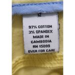 Covington  Womens Size 12 Yellow Stretch‎ Capri Pants Cropped Casual Photo 4