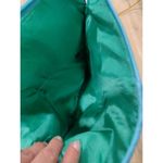 Metallic Y2K Tapestry laptop bag with gold tone decorative buckle.14" Lg 11" w Photo 7