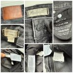 Madewell  Curvy High Rise Distressed Skinny Jeans Black Size 29T Denim Raw 29.5L Photo 6