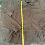 Liverpool  Los Angeles Women's Cargo Peplum Jacket Green Size L Photo 5