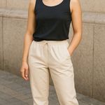 Lilly and Taylor Classic Black Sleeveless Tank Top side zipper clean girl Size 4 Photo 1