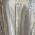 NWT Honor The Gift Ladies Shirt Dress Size XS Striped Cream/Grey Gray Photo 4