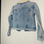 Rebecca Minkoff Light Blue Faux Fur Collar Clark Studded Denim Jacket Size XS Photo 12