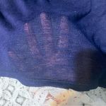 Charming Charlie NWT Navy Blue Thin Cardigan w/ White Lace; Medium Women’s Photo 6