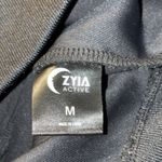 Zyia Active Women’s Black Ventilated Mesh Bomber Jacket Zip Photo 3