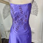 VTG Union Made in USA Ethereal Beaded Purple Corset 2 Piece Prom Dress Set L Size L Photo 2