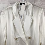 Retrofête Retrofete Saige Double Breasted Blazer in Ivory Size XXL NWT Satin Gold Button Photo 3