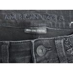 American Eagle Next Level Stretch‎ Black Distressed Ripped Skinny Jeans Size 2 Photo 7