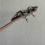 WA Studios Silver Crystal Drop Art Deco Earrings Photo 2