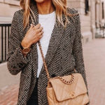 ANINE BING NWOT  double breasted fishbone blazer size small Photo 0