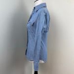 Vintage 70s Moody's Goose Disney Embroidered Chambray Denim Button Down Top Blue Photo 8