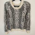 J.O.A. Cream & Black Knit Sweater Photo 0