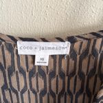 Coco + Jaimeson Chic Black and Tan Patterned Camisole Photo 1