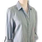 NWOT Thread & Supply Women’s Lightweight Jolie Wash Denim Button Down Top Size L Blue Size L Photo 5