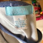 Jennifer Moore Blue Cozy Comfy Warm Large Sweater Photo 3