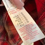 Nasty Gal Red Plaid Flannel Off-Shoulder Oversized Shirt Dress Size Small S Photo 9