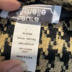 Laura Michelle Cardigan Womens M Houndstooth Open Front Draped Sweater FW17363 Tan Size M Photo 2