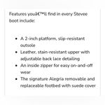 Alegria  Stevee rocknrolla black leather boots size 37 comfort shoes minimal Photo 3