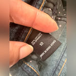 London Jean London Jeans 5 Pocket Denim Blue Jeans 3 Beads On Front Size 10 Wide Leg 70s Photo 4