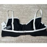 Abercrombie & Fitch Abercrombie: Black and White Bikini Top Curve Love Size Large Photo 1