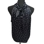 Generation Love  100% Silk Star‎ Print Satin Top Women's Size Large Sleeveless Photo 2