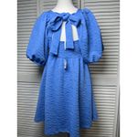 Free People  Violet Mini Dress Size Small In Blue New With Tags $108 retail Photo 9