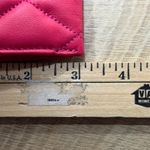 Kate Spade Pink Quilted Slim Wallet ID Card Case Zip Key Ring Keyfob Gold Chain Photo 9