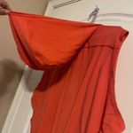 Free People FP Movement Orange Asymmetrical Sleeveless Hooded Muscle Tee XS Photo 4