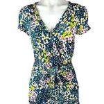 Loft  Multicolor Floral Romper Photo 0