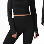 Women's 2 piece Set leggings and crop Top Size M black Size M Photo 0