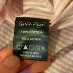 Charlie Paige  Dress XL Pink White Stripe Mini Sleeveless 100% Cotton Side Zip Photo 3