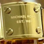 Michael Kors Stainless Steel Gold Plaque Size 8 Photo 5