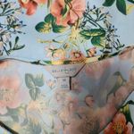 Belle Sky Bell Sky Light Blue Floral Ruffle Blouse Size Medium Photo 6