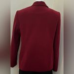 Karen Scott Red Microsuede Zip Collared & Pockets Shoulder Pads Fully Lined S 12 Photo 4