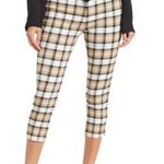 Patricia Luca high waisted Capri in khaki plaid Tan Size L Photo 0