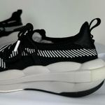 Sorel Explorer Sneakers Defy Low Sz 8.5 Black White Knit Upper Lace Up Photo 10