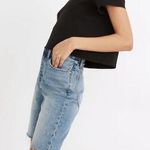 Madewell  High-Rise Long Denim Shorts in Brightwater Wash Photo 0