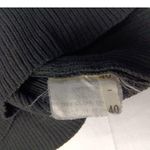 Saint Laurent Vintage Lambswool Roll Tab Turtle Neck Black Sweater sz 40 Photo 9