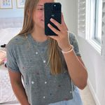 Alternative Red White Blue Crop Top Photo 0